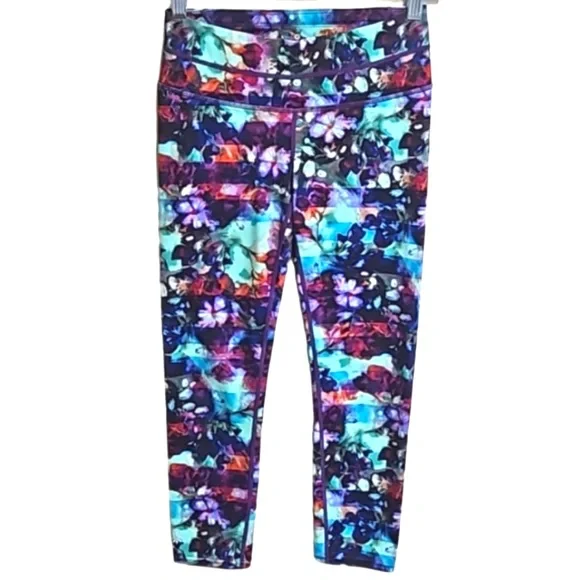 Athleta Floral Fade Sonar Capri Legging Crop - Picture 2 of 4